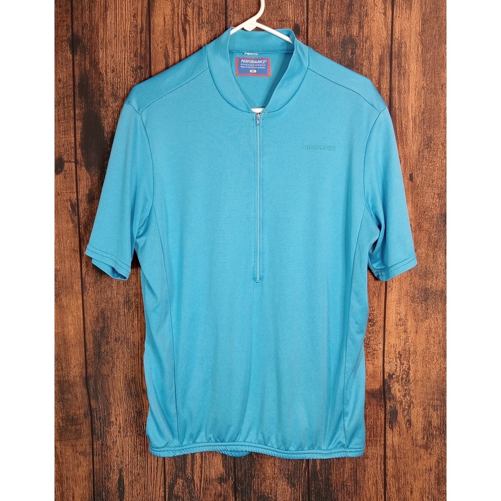 Performance Mens XL Blue Short Sleeve Cycling Jersey Quarter Zip SSJURSY Classic
